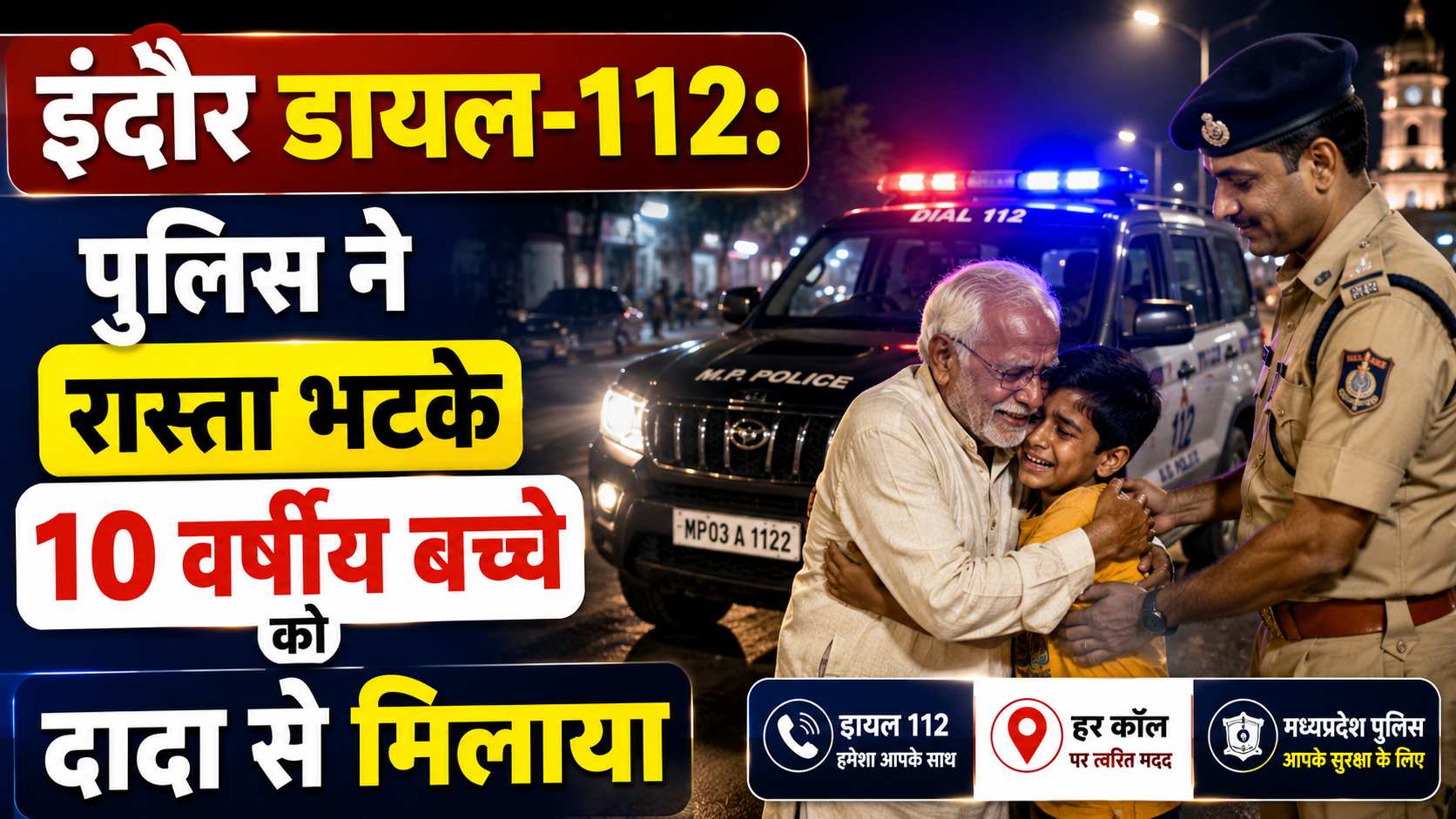 Indore Dial 112 Police Saved Child 2026