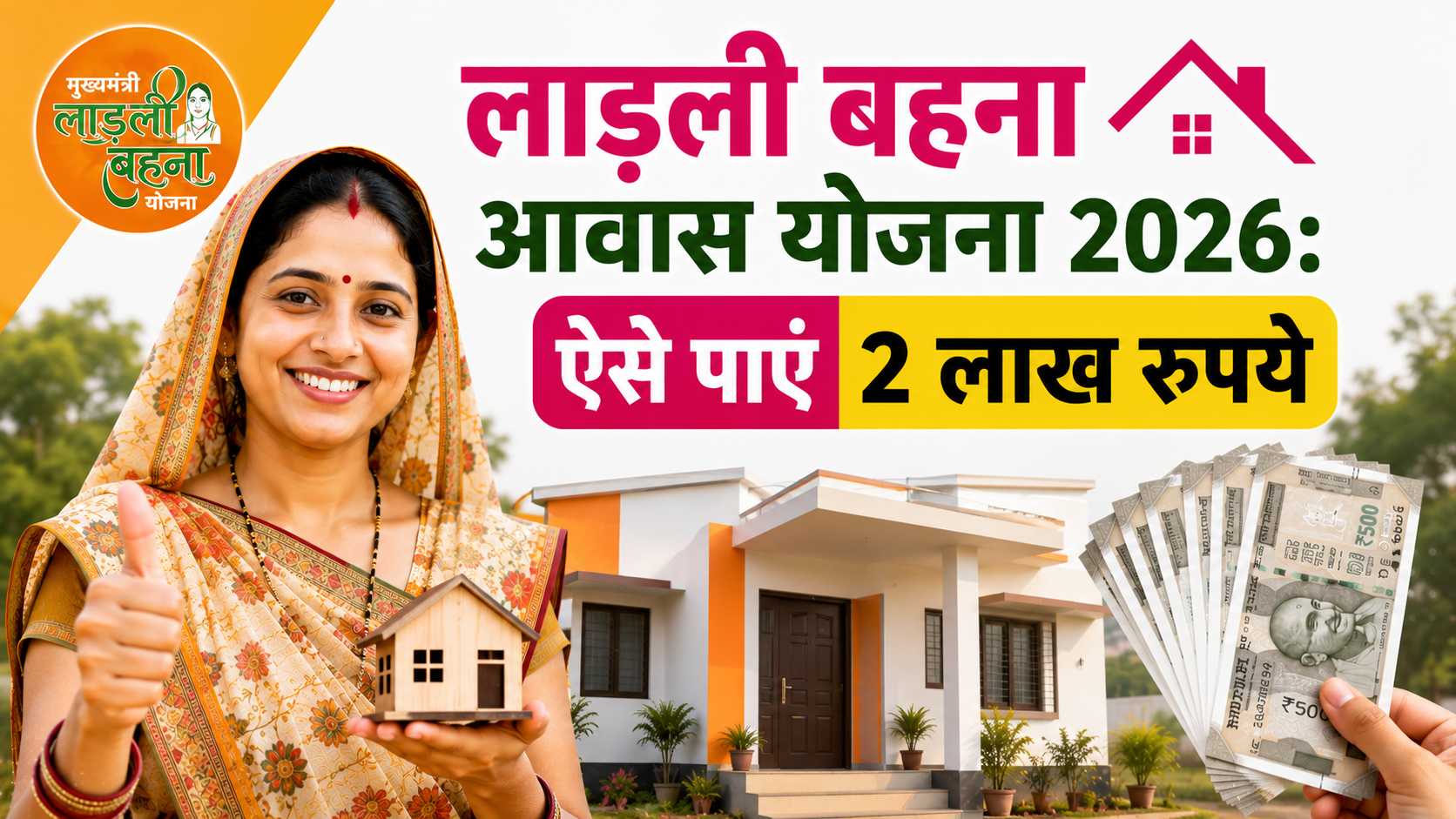 How to get 2 lakh rupees under Ladli Behna Awas Yojana