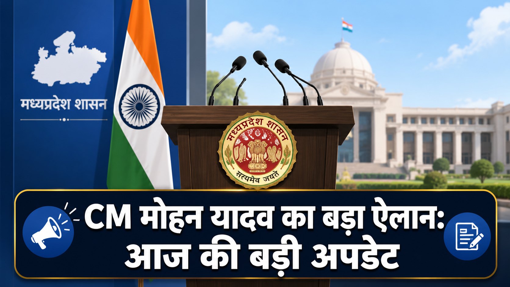 MP CM Dr Mohan Yadav Latest Announcements