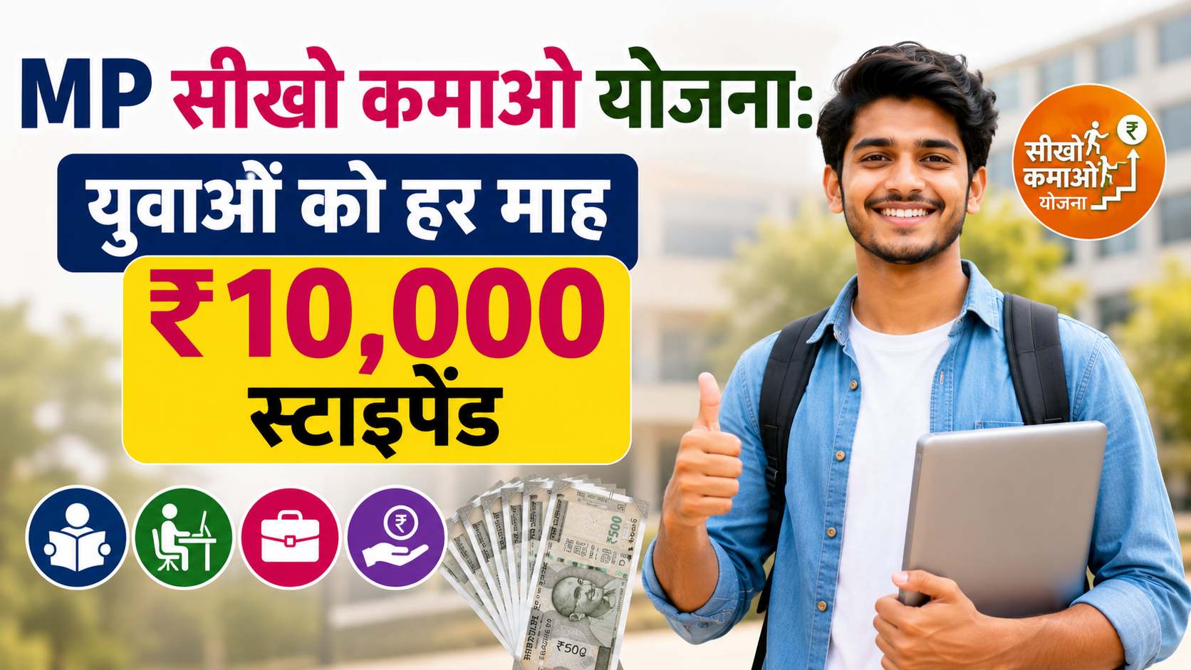 MP Mukhyamantri Seekho Kamao Yojana 10000 Stipend Update