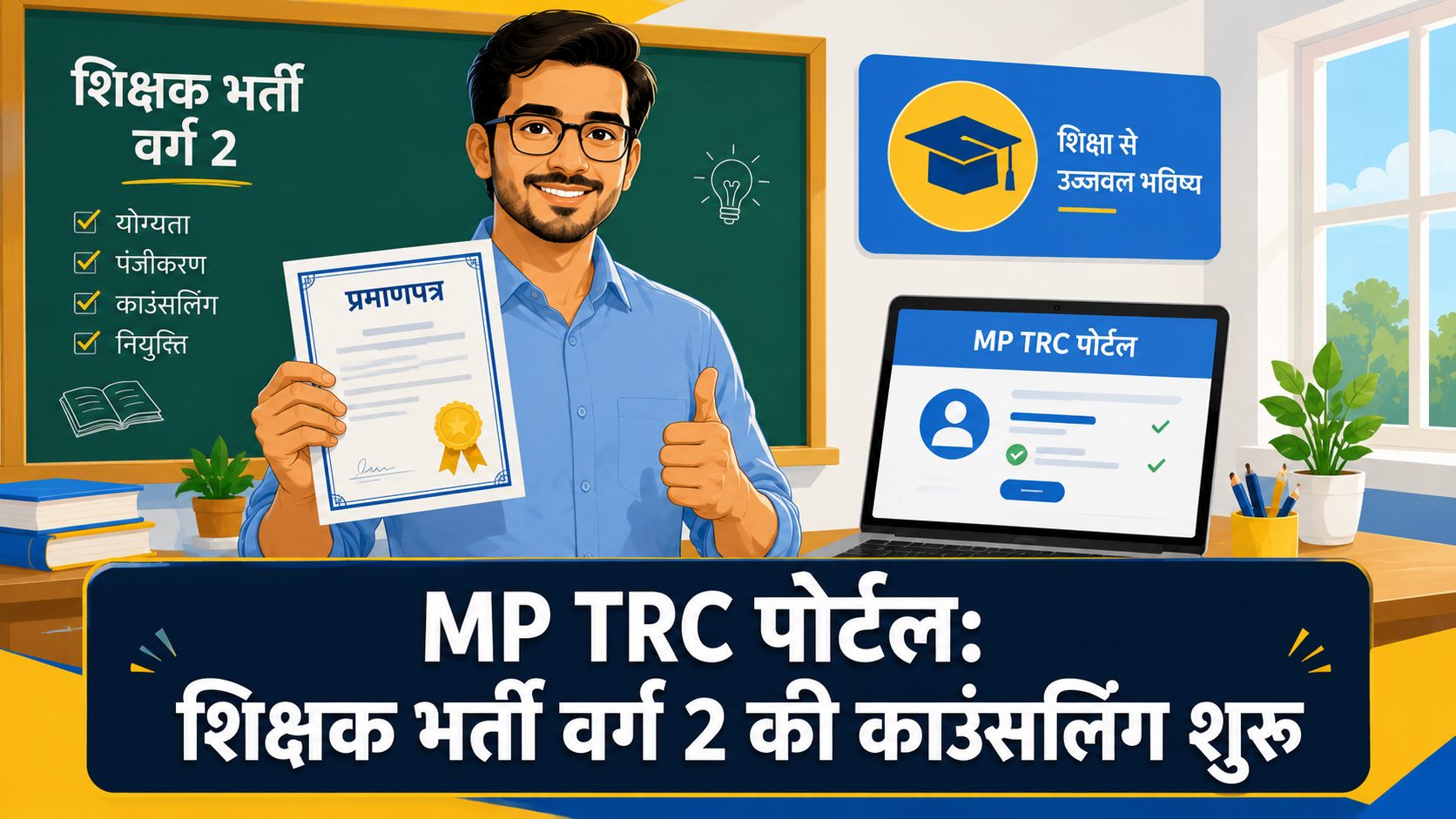 MP TRC Portal Shikshak Bharti Counseling